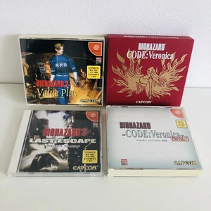 Resident Evil Sega Dreamcast Biohazard Code Veronica set of 4 DC Japan - Picture 1 of 24