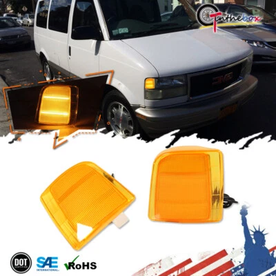 Juego de 2 luces de esquina LED ámbar amarillas para Chevrolet Astro GMC Safari 1995-2005 Foto 1 de 4