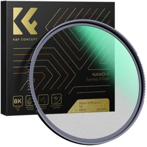 KF Concept 40.5mm Black Mist Diffusion 1/4 Filter Dream Cinematic Effect Filter - Picture 1 of 12