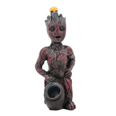 Tubo de agua hecho a mano de resina Groot decoración del hogar mesa auxiliar figura escultura Foto 1 de 4