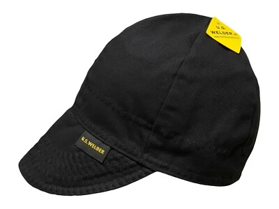 6 pack US WELDER Welding Cap Hat Solid Black Reversible by Comeaux Supply NWT - Image 1 of 2