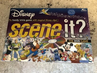 Disney Scene it DVD Trivia Family Board Game by ScreenLife 2004 Complete - Image 1 of 3
