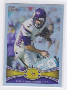 2012 Topps Chrome - Refractors Parallel Not #'d - Christian Ponder #183 - Picture 1 of 2