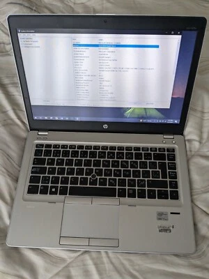 HP EliteBook Folio 9470m i7 @ 2.10GHz 8GB RAM 256GB SSD Cámara web Bluetooth Win 10 Foto 1 de 4