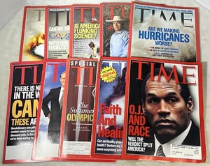Time Magazine - Lot Of 10 Magazines - 1995 2014 OJ Simpson Summer Olympics - Picture 1 of 17