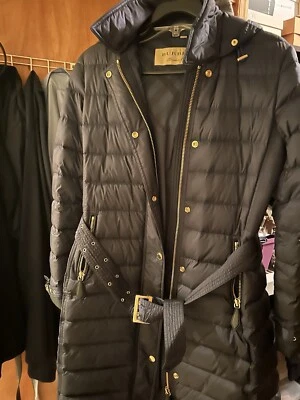Burberry woman’s Ashmoore Down Jacket. Navy Blue Large - Image 1 of 4