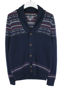 TOMMY HILFIGER Luxus Mischung Pullover Herren SMALL Wollmischung Knopf Cardigan - Bild 1 von 9