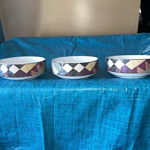 Studio Nova Palm Desert/ Y2216/ 5” bowls/ set of 3 / designed by Nancy Green - Picture 1 of 3