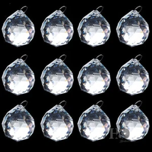Colgante de 20 mm 10 piezas de cristal transparente araña bola prismas gotas decoración del hogar - Imagen 1 de 1