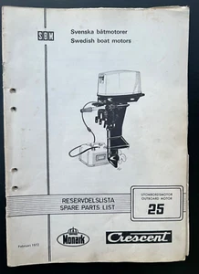 Archimedes Penta 250 SBM Crescent 25 Outboard Motor Spare Parts List Manual - Bild 1 von 2