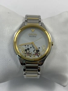 Citizen Disney Falling Mickey & Minnie Eco-Drive Ladies Watch EM0754-59W - Picture 1 of 14