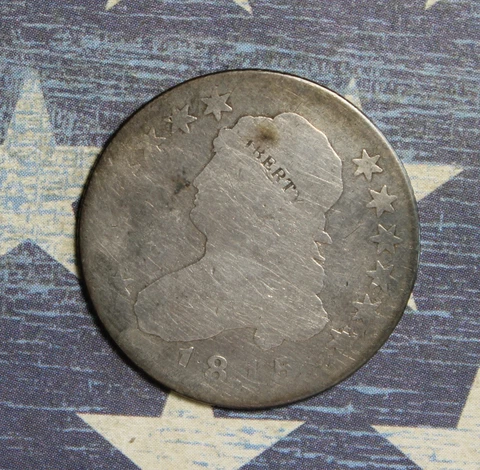 1815 CAPPED BUST SILVER QUARTER COLLECTOR COIN, FREE SHIPPING Cover
