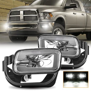 Pair LED Fog Light for Dodge Ram 2500 3500 2010 2011 2012 13 2014 2015 2016 2017 - Picture 1 of 11