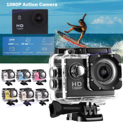 HD 1080P Wifi Sports Camera Action Camcorder DV Camera Go Car Cam Pro Waterproof - Image 1 of 4
