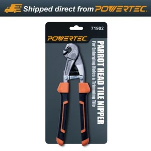 POWERTEC Parrot Head Tile Nippers for Glass, Ceramic Trim Tile Up to 2/5" Thick - Picture 1 of 7