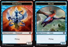 MTG 10 Drake // Elemental (Multicolor) Double-Sided Token, NM-Mint, English Comm