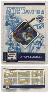 1984 Toronto Blue Jays Pocket Schedule - Bild 1 von 1