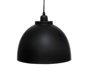 Hanging Lamp Ceiling Lamp Round Metal Black Silver B Stock - Picture 1 of 8