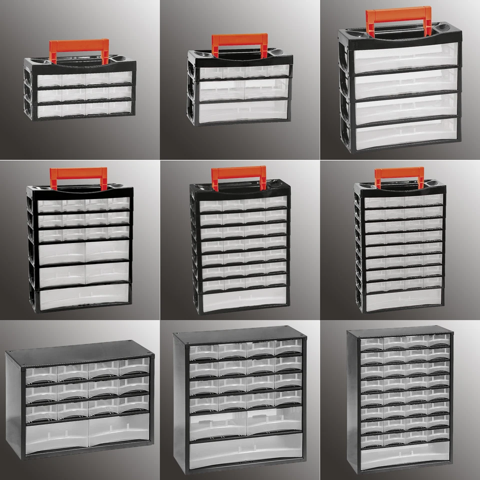 Kleinteilemagazin Metall Kunststoff Sortierkasten Sortimentskasten Sortier Box - Bild 1 von 1