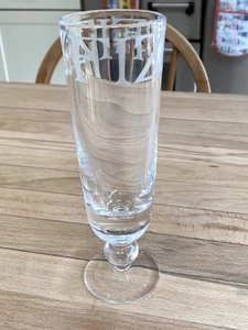 Single Emma Bridgewater Black Toast Fizz / Champagne Crystal Flute - Picture 1 of 7