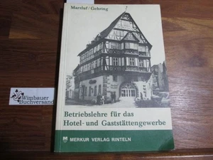 Betriebslehre für das Hotel- und Gaststättengewerbe Marzluf, Dieter und K 161409 - Picture 1 of 1