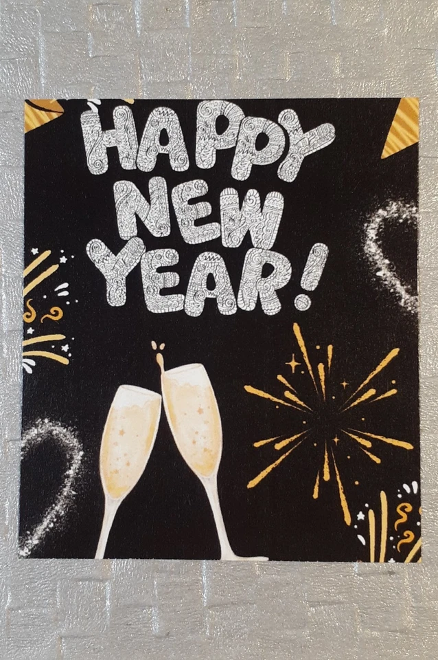 a New Years Eve card        #ED180 - Image 1 of 1