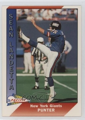 1991 Pacific Sean Landeta (Name Misspelled as Landetta) #350 - Image 1 of 2