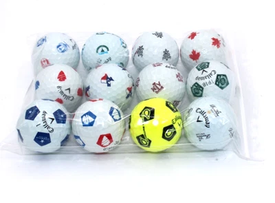 12 pelotas de golf usadas Callaway surtidas personalizadas calidad Truvis 5A Foto 1 de 2
