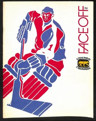 1972-73 WHA Program Chicago Cougars vs. Cleveland Crusaders 201676 - Image 1 of 3