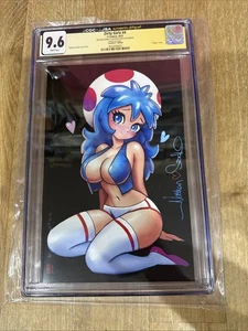 Zirty Girlz #4 Toadette Foil Szerdy Signed COA Cgc 9.6 Graded Comic - Picture 1 of 6
