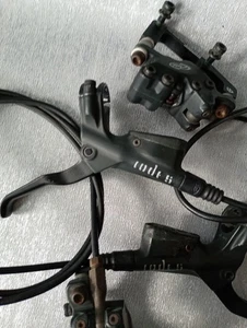 AVID CODE 5 DISC BRAKES HYDRAULIC FRONT AND REAR 203mm Disc MTB DH FREERIDE z429 - Picture 1 of 10