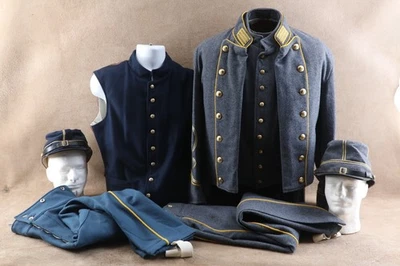 Reproducción Uniforme de Lana Capitanes de Virginia Confederados con Uniforme de Unión. 42 Foto 1 de 4