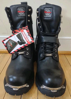 NUEVAS $149.99 Botas de Motocicleta Milwaukee Freedom Flex MB423 Talla 13 EE Hebilla Foto 1 de 4