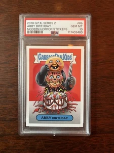 Garbage Pail Kids - POP 2 - PSA 10 - Abby Birthday - Bild 1 von 2