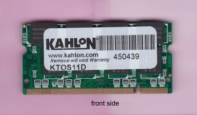 1GB PC-2700S DDR-333 KAHLON KTOS11D AVANT LAPTOP Ram Memory Stick SODIMM DDR1 - Image 1 of 3