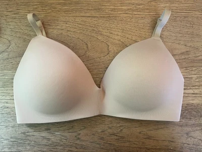 PINK Victoria's Secret Praline Script  36B Wear Everywhere Wireless Push Up Bra - Image 1 of 2