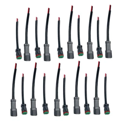 20x Heavy Duty Deutsch DT DTP Male/Female Adapters Connectors Pigtails Wiring A8 - Image 1 of 4