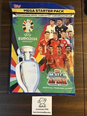 STARTER PACK PACKETS SET 16 CARD + LIMITED RONALDO TOPPS MATCH ATTAX EURO 2024