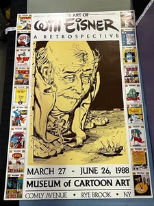 Póster de museo 1988 The Art of Will Eisner: A Retrospective 24" x 36" - Imagen 1 de 3