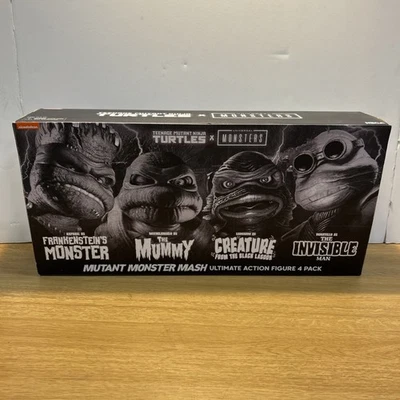 TMNT X Universal Monsters Mutant Monster Mash Tortugas Blancas y Necas Paquete de 4 NECA Foto 1 de 4