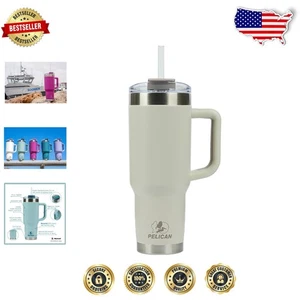 Pelican Porter 40 oz Bicchiere isolato sottovuoto - Argilla elegante per caldo e freddo D... - Foto 1 di 11