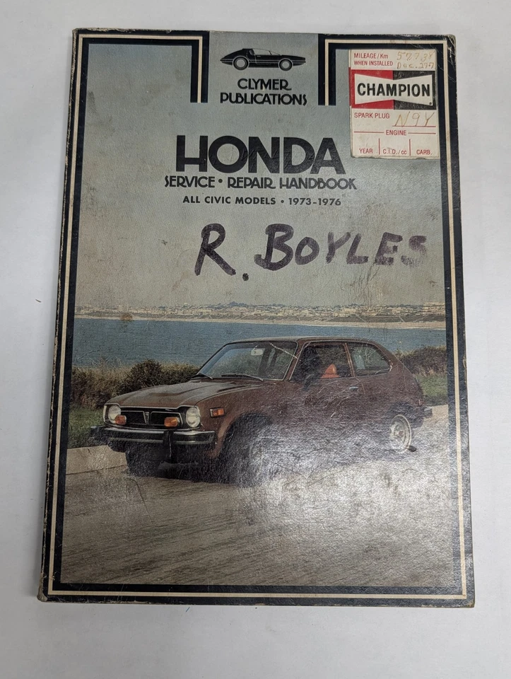 Manual de reparación de servicio Clymer taller Honda todos los modelos Civic 1973 1974 1975 1976 Foto 1 de 1