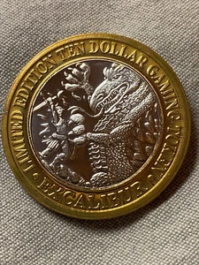 Excalibur Casino, Las Vegas NV, 10 $ Silver Strike, Knight Fights Dragon Image - Bild 1 von 2