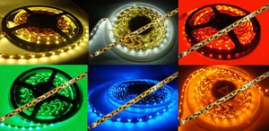 €/m,siehe unten SMD LED LICHTBAND MODELLBELEUCHTUNG in versch. Längen u. Farben - Picture 1 of 7