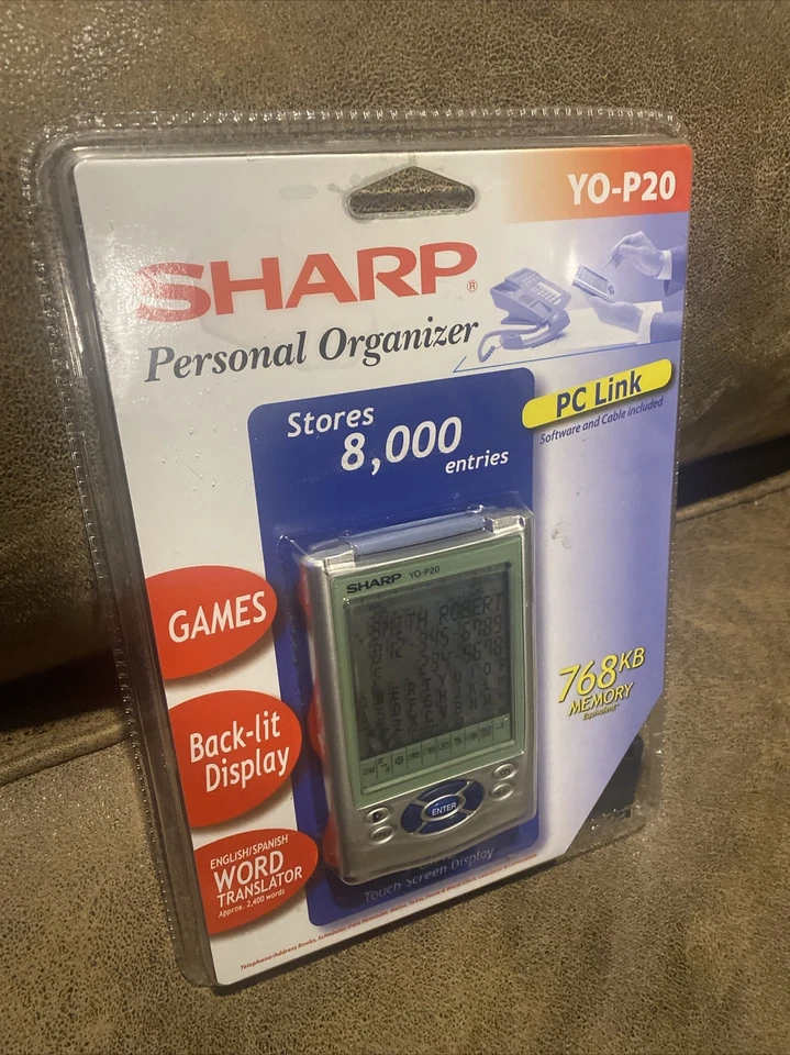 Sharp Personal Organizer NOS Schedule Games Address Book English Spanish YO-P20 - Image 1 of 1