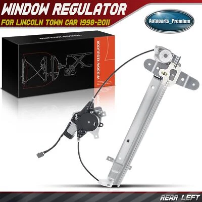 Regulador de ventana eléctrica con motor para Lincoln Town Car 1998-2011 conductor trasero izquierdo Foto 1 de 4