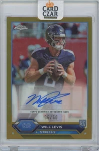 2023 Topps Composite WILL LEVIS Chrome Gold Auto Refractor Rookie RC /50 CP - Picture 1 of 2