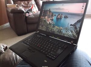 Thinkpad T61 Laptop 2.4 GHz Core 2 Duo 4GB RAM 128GB SSD - Large Screen Linux!
