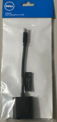 Dell PNKVT DAYBNBC084 Mini DisplayPort to VGA Adapter Cable New - Image 1 of 4