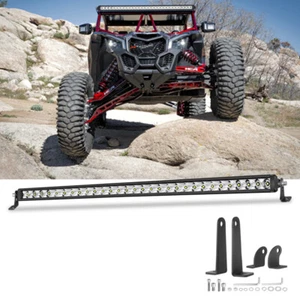 For Polaris RZR Pro XP/Pro R/Turbo R 2020-2024 UTV Roof 31" LED Light Bar Slim - Foto 1 di 19